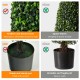 Lifelike 3-foot artificial tower topiary tree with UV-resistant leaves and stable cement pot for indoor or outdoor.
