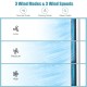Evaporative air cooler with 3 wind modes and speeds, featuring a clear display and remote control for easy use.