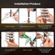 Installation steps for the 7 Feet LED Pre-lit Palm Tree Decor, showcasing assembly with clear instructions and.