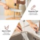 Stainless steel sharpener rod for the 15-piece knife set, ensuring knives stay sharp and ready for kitchen tasks.