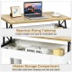 Lift top coffee table in white with spacious rising tabletop and hidden storage compartment for versatile use.