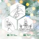 Step-by-step instructions for setting up the 7.5 feet waterproof inflatable Santa with double deer and sled.