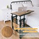 C-Shape Mobile Snack End Table with Storage Shelves - Gallery View 11 of 12