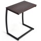 C-shaped sofa side table featuring a sturdy steel frame and waterproof MDF top, ideal for multipurpose use in tight.