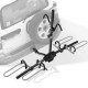 2-bike hitch mount bike rack in black, adjustable wheel holders, foam-padded hooks, suitable for 1-1/4" and 2".