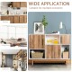 Sideboard storage cabinet with 6 compartments, made of engineered wood, ideal for living room or kitchen use.