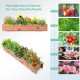 Wooden decorative raised garden bed made of natural fir, perfect for planting herbs, vegetables, and flowers indoors or.