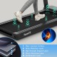 Close-up of the 5-layer running belt on the 2.25 HP electric treadmill, designed for shock absorption and noise.