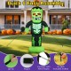 8.4 feet tall inflatable Frankenstein decoration with glowing red eyes, ideal for Halloween displays in various.