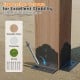 Cedar wood BBQ gazebo with a powder-coated metal roof, featuring expansion screws for stability on various floor types.