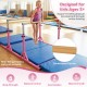 Double horizontal bars in pink with adjustable height and width for kids' gymnastics training, supporting up to 175 lbs.