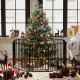 8-Panel Extra Wide Baby Gate Adjustable Pet Safety Fence with Auto-close Door - Gallery View 5 of 10