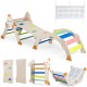 Multicolor 8-in-1 foldable climbing toys for toddlers featuring a balance bridge, designed for indoor play and skill development.