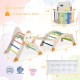 Foldable 8-in-1 climbing toys for toddlers featuring multicolor beech wood design, ideal for indoor play and skill development.