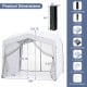 Pop up canopy tent with 4 sidewalls and mesh netting, featuring a wheeled bag for easy transport and UPF50+ sun.