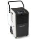 Commercial dehumidifier with pump, 265 CFM airflow, suitable for 7000 sq.ft, ideal for basements and garages.