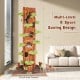 90.5-inch tall multifunctional cat tree in brown with private condos, sisal scratching panel, and multiple jumping.