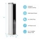 3-in-1 portable evaporative air cooler in white, featuring a 5L water tank and 4 fan speeds for home or office use.