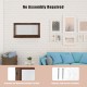 Wall mounted jewelry rack made of pine wood with metal hooks, ideal for organizing necklaces and bracelets in any room.