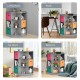 3-tier gray kids storage shelf corner cabinet with colorful baskets, perfect for organizing toys and books in any room.