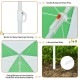 Close-up of the umbrella's rustproof steel pole and sturdy ribs, designed for the 3-in-1 kids picnic table.