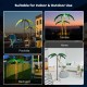 5 feet LED pre-lit palm tree decor with waterproof leaves, perfect for indoor and outdoor festive decorations.