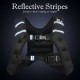 30 LBS adjustable workout weighted vest with reflective strips for safety, featuring breathable materials and storage.