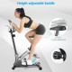 Height-adjustable saddle of the magnetic exercise bike, featuring 10-level adjustment for personalized comfort and.
