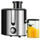 Centrifugal juicer machine with a large 1300ml pulp collector and non-slip pads for stability during juicing tasks.