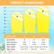 Three lightweight bodyboards in yellow with EPS core, showcasing dimensions for optimal surfing experience.