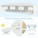 10 x 30 feet canopy tent with 5 removable sidewalls, sun-protective and rainproof, ideal for outdoor parties and.