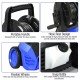 Portable handle and flexible wheels on the 3000 PSI electric pressure washer for easy movement and storage.