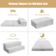 Versatile 4-inch folding sofa bed foam mattress in various shapes for lounging, seating, and sleepovers.