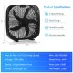 20-inch black box fan with 3 speed settings, portable handle, and quiet operation for efficient airflow in any space.