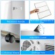 Adjustable louver and removable air filter of the 12000 BTU portable air conditioner with 4 universal wheels for easy.