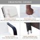 Cushioned outdoor recliner chaise lounge with adjustable backrest and removable headrest for maximum comfort and easy.