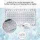 Close-up of the electric portable countertop ice maker producing clear square ice cubes, ideal for summer cooling.