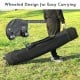 Wheeled carrying bag for the 10 x 20 feet folding sun shelter, made of durable 300D oxford cloth for outdoor.