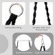 Sturdy metal rings and durable multi-layer woven ropes for the cushioned hammock swing chair, supporting up to 330 lbs.