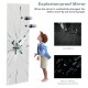 Frameless 43 x 15 inch wall-mounted mirror with explosion-proof film, ideal for bedroom or living room decor.