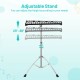 32-note glockenspiel xylophone with adjustable stand, height from 23" to 38", perfect for versatile musical performance.