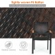 Outdoor patio wicker dining chair featuring tightly woven PE rattan and a powder-coated steel frame for durability.