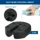 Canopy weight plate with large injection spout for easy filling, made of weather-resistant PE, weighs 5 lbs.