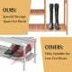 Four-tier bamboo shoe rack featuring a tall storage area for boots, ideal for entryway or hallway organization.