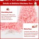 Flourishing pink 7.5 feet artificial Christmas tree with sturdy metal base, perfect for festive decorations in any.