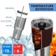 30oz stainless steel tumbler with double wall vacuum insulation, designed for hot and cold drinks, ideal for daily use.