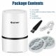 Mini Ionic 3-in-1 Composite HEPA Air Purifier with USB cable, two filters, and nightlight function for cleaner air.