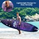 11 feet inflatable stand-up paddle board with non-slip deck, lightweight design, and convenient carrying handle for.