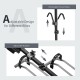 Adjustable design of the 2-bike hitch mount bike rack with removable tire holders and foam-padded hooks for secure.
