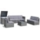 8-piece gray wicker sofa set with storage table, cushions, and durable rattan, perfect for indoor and outdoor use.